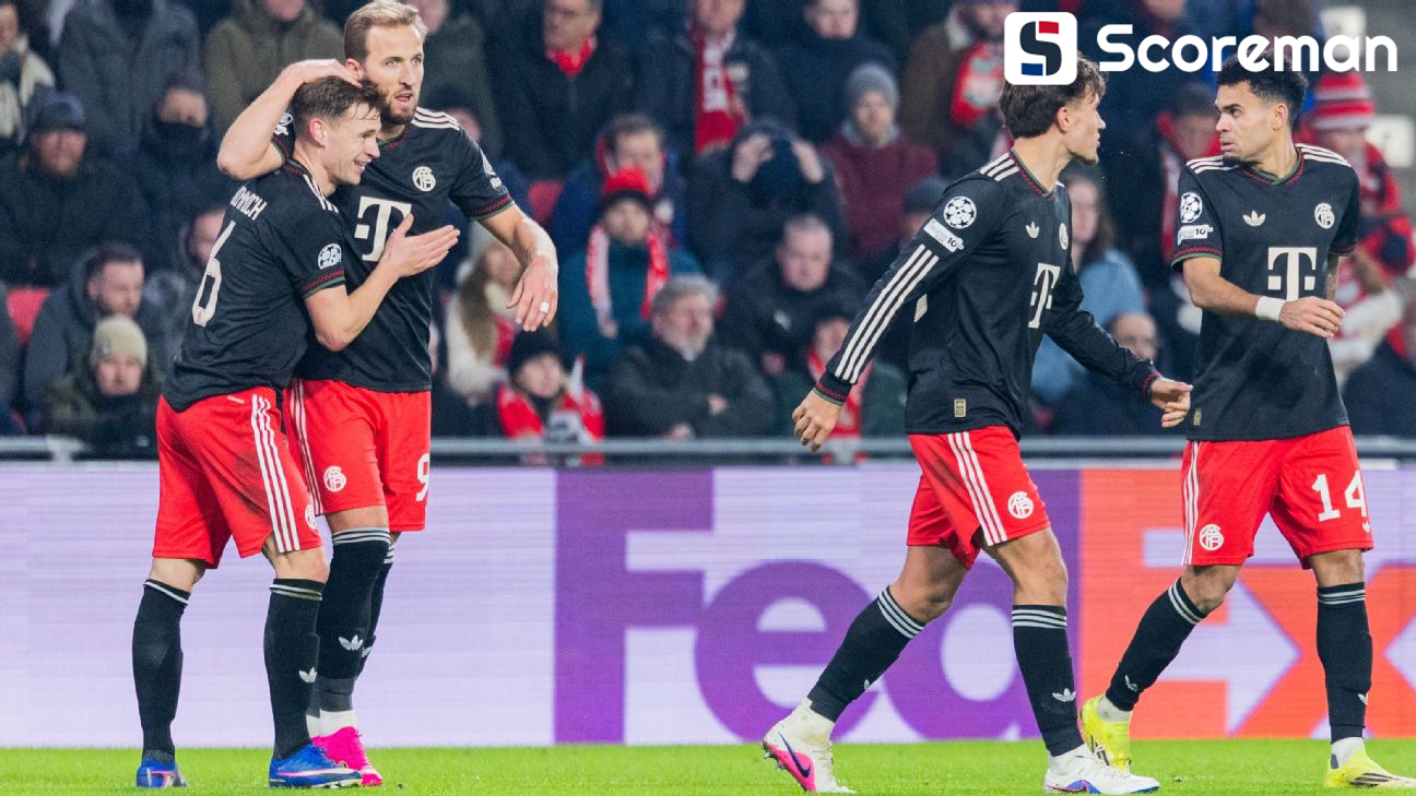 '김민재 징계 결장' 바이에른 뮌헨, PSV 원정서 2-1 승리...2위 지키며 UCL 16강 직행